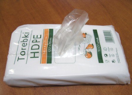 Torebki/woreczki HDPE 14x4x26cm a`800