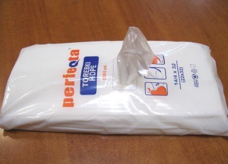 Torebki/woreczki HDPE 14x4x32cm a`800