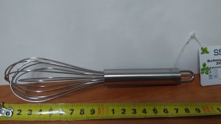 Trzepaczka nierdzewna do piany 20cm