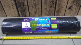 Worki na śmieci 240l A'5 120/130cm GOSPODARCZE