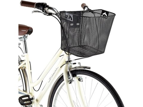 Duży kosz rowerowy metalowy koszyk do roweru click