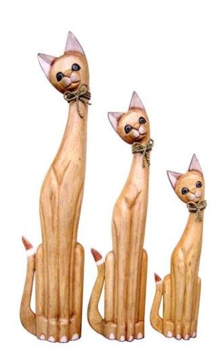 Koty drewniane 3szt 60/80/100cm - TK109L