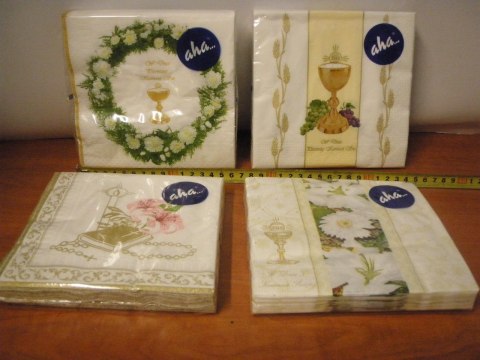 Serwetka papierowa Komunia Święta 33x33 a`20