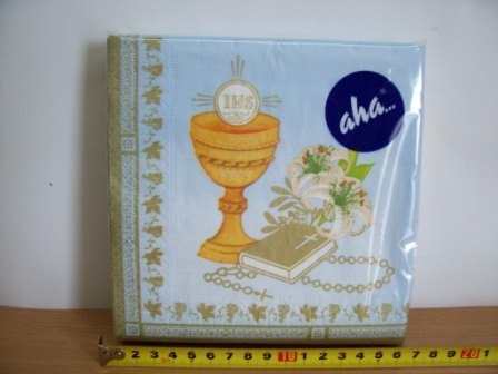 Serwetka papierowa Komunia Święta 33x33 a`20