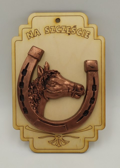 Tabliczka podkowa frezowana 19x12.5 cm nr15