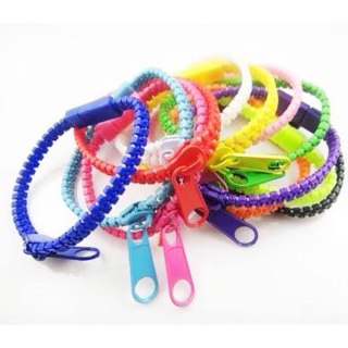 Bransoletki zamek błyskawiczny 12szt. | 1687