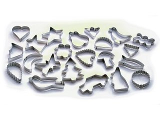 Foremki do ciastek metalowe wykrawacze10 szt. duże