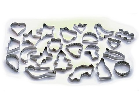Foremki do ciastek metalowe wykrawacze10 szt. duże