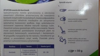 Nawóz do borówek 1kg BIOPON GRANULAT