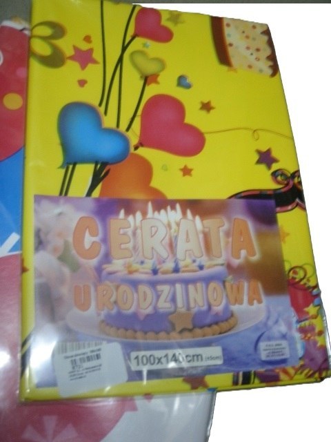 Obrus ceratowy 100 x 140 cm URODZINY