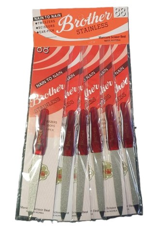 Pilniczek do paznokci metalowy 6szt 12,5 cm