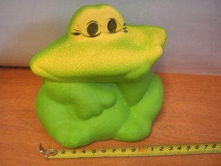 Skarbonka ceramiczna ŻABKA PALUCH wym.16x17x13cm