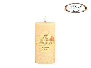 Świeca pieńkowa 120/60mm bawełna/ecru | 34377