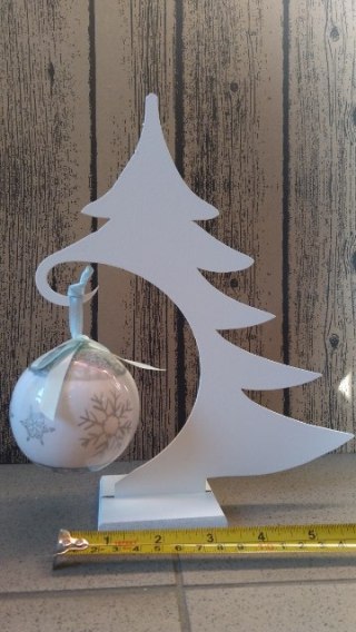 Stojak na bombkę biały 100 CHOINKA