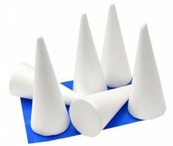 Stożek 40cm styropianowy 2szt. | BST-40