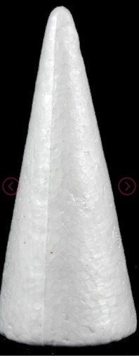 Stożek styropianowy 50cm 2szt.