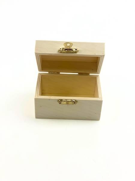 Szkatułka drewniana do decoupage 9 x 6 x 5,5 cm