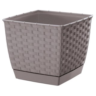 Doniczka RATOLLA square 19x19 - mocca