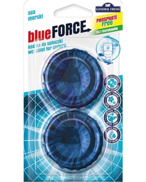 Kostka do spłuczki WC morska General Fresh Blue Force 2szt.