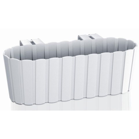 Skrzynka balkonowa z uchwytami BOARDEE Hook 40x21x13cm biała