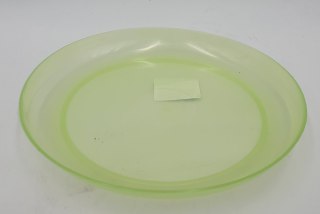 Podstawka 13cm transparentna zielona 10szt