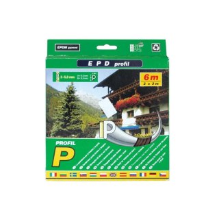 Uszczelka do drzwi okien BIAŁA typ P 6M