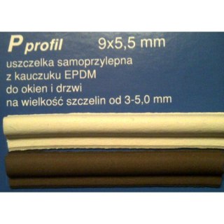 Uszczelka do drzwi okien BIAŁA typ P 6M