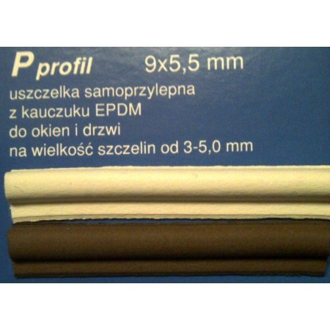 Uszczelka do drzwi okien BIAŁA typ P 6M
