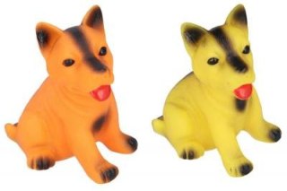 Zabawka gumowa dla zwierząt 9,5x8cm PIESEK 6szt