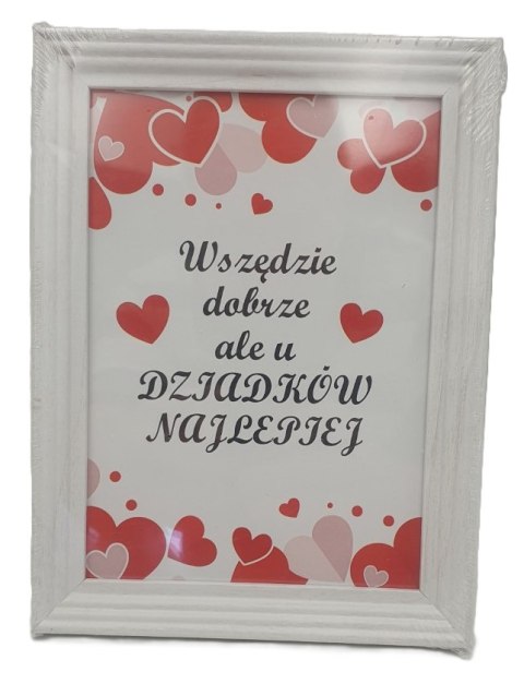 Ramka na zdjęcie 13 x 18 cm "Wszędzie dobrze ale u Dziadków Najlepiej "