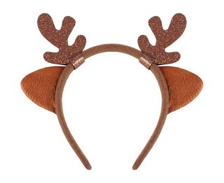 Opaska renifera z uszami brązowa | NW-ORUB
