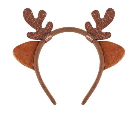 Opaska renifera z uszami brązowa | NW-ORUB