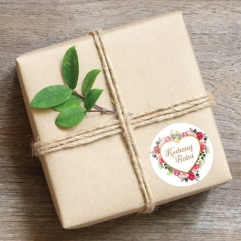 Naklejki Kochanej Babci średnica 55 mm - 12 szt