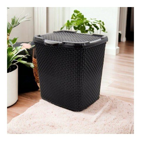 Pojemnik na detergenty czarny PEARL 6L - 4241