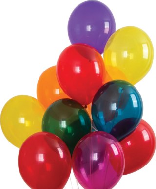 Balony 50szt. CRYSTAL 27cm BAL-12C-MIX