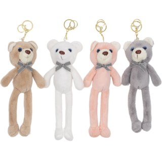 Brelok pluszowy miś z kokardką 23cm B-2551