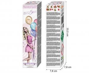 Butla z helem (jednorazowa) na 5 balonów rozm. 9 cali HG-BJ05