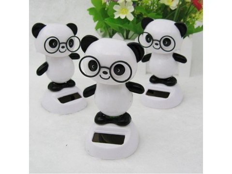 Kiwaczek solarny panda w okularach 751219