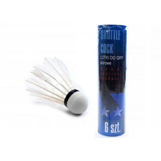 Lotki z piór białe 6szt w tubie