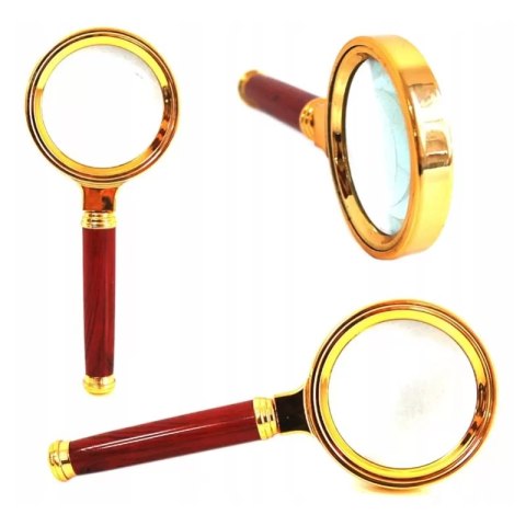 Lupa 70mm złota szkło powiększające XJ4009
