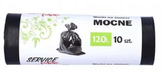 Mocne worki na śmieci 120L 10 sztuk STELLA 3968