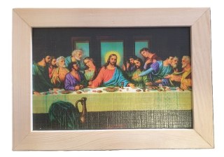 Obraz w drewnianej ramie 10 x 15 - Ostatnia Wieczerza