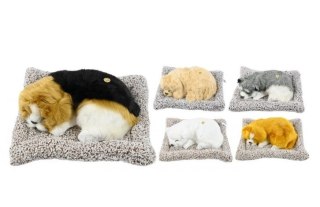 Pies na poduszce 25cm figurka dekoracyjna