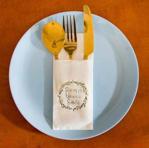 Serwetka 20szt. Komunia 32 x 38cm Kie-KWianekSR