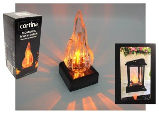 Świeca led płomień xl żywy płomień z bateriami 15 x 6,5 cm 2/2