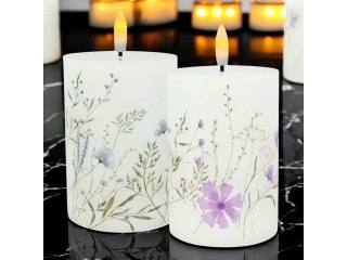 Świeczka led w obudowie z płomieniem - 13cm slc42556