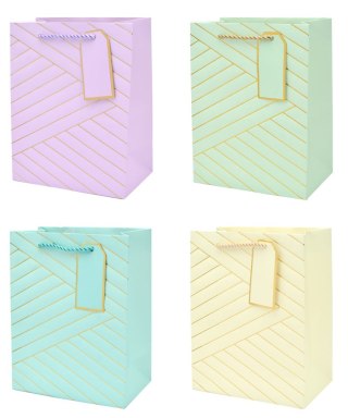 Torba prezentowa 12szt. QPM-124 Ogólne (tłoczone) 18 x 10 x 23cm (z650)