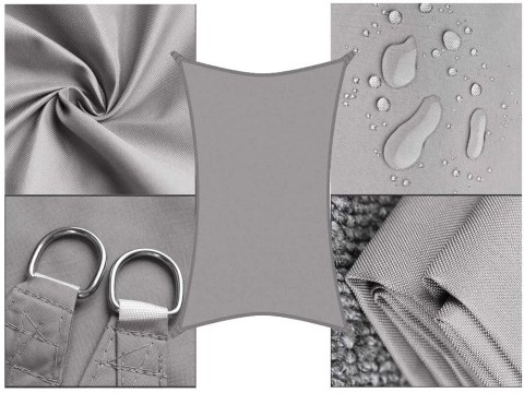 Żagiel przeciwsłoneczny ogrodowy wodoodporny 3 x 2m