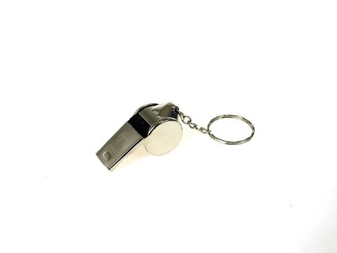 Brelok 12szt. gwizdek metalowy