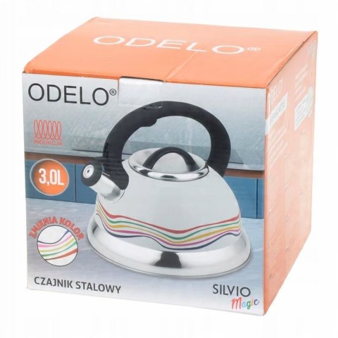 Czajnik zmieniający kolor paski 3,0l Silvio Magic | OD2270